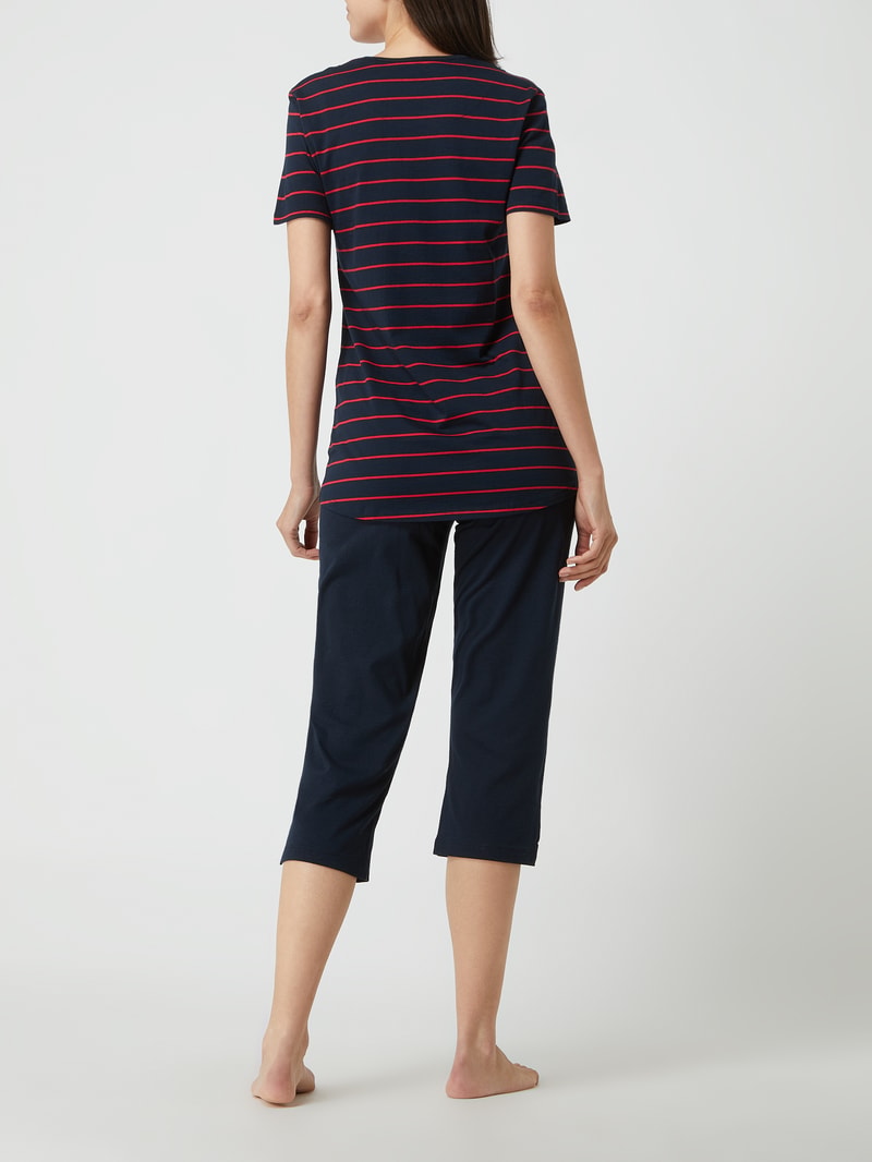 Pyjama mit Modal-Anteil in marineblau