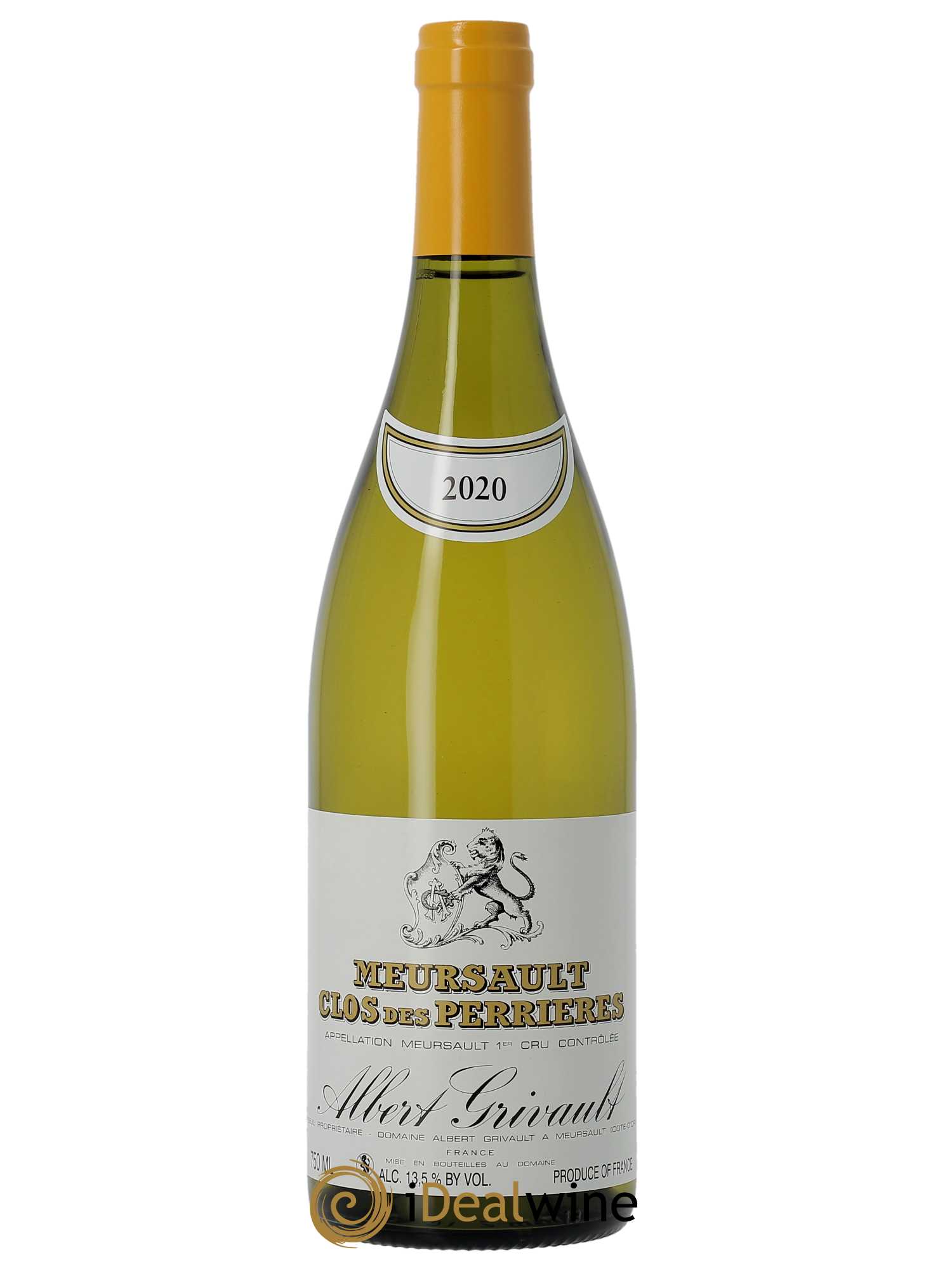 Meursault 1er Cru Clos des Perrières Albert Grivault  2020 - Lot de 1 Bouteille