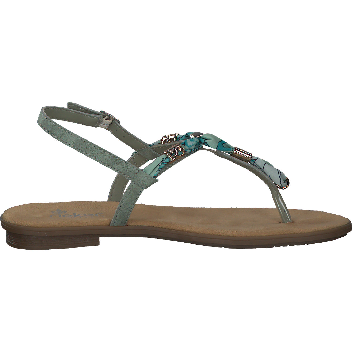 Rieker 64208, Sandalen, Damen, Mint