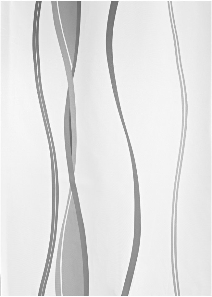 Gardine mit Wellenmuster (1er Pack)