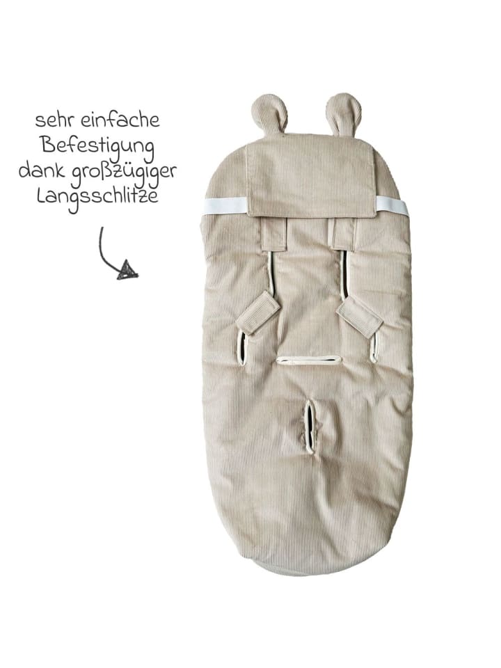 Kaiser Fleece-Fußsack Hau Kea für Kinderwagen & in braun günstig kaufen onesize