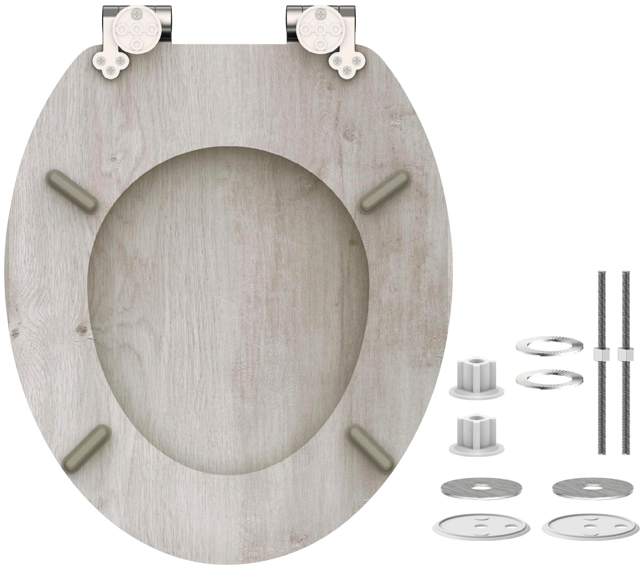 Schütte WC-Sitz LIGHT WOOD, mit Absenkautomatik und MDF-Holzkern