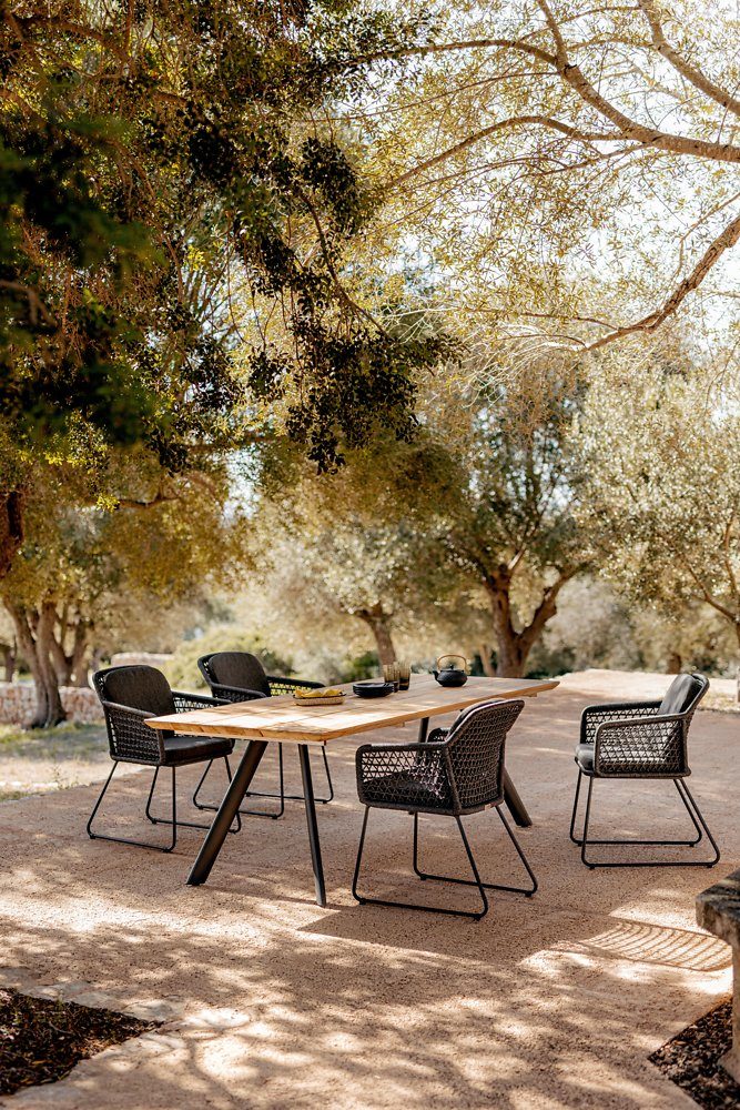 NIEHOFF GARDEN Gartentisch Niehoff Valletta Tisch Tischplatte Teak recycelt/ (1)