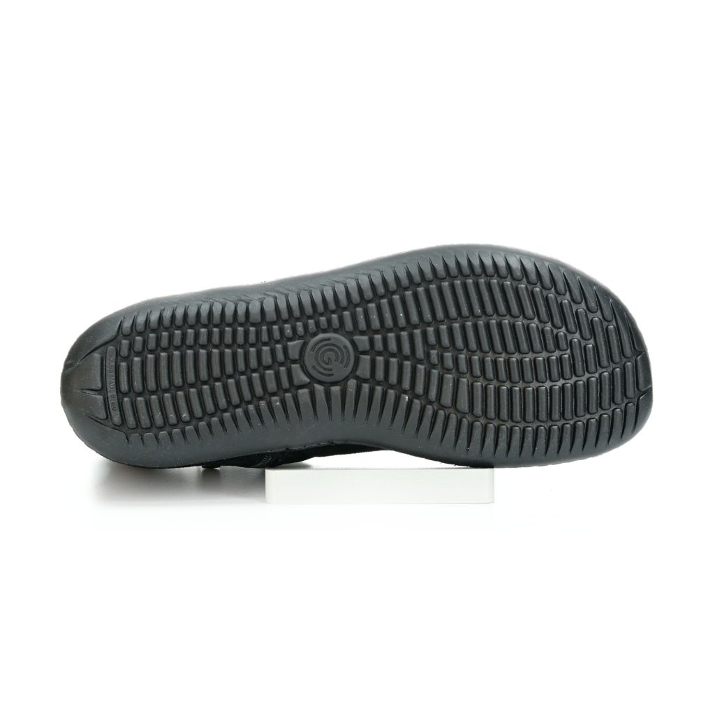 Groundies Camden Mid Black schwarze Chelsea-Barfußschuhe