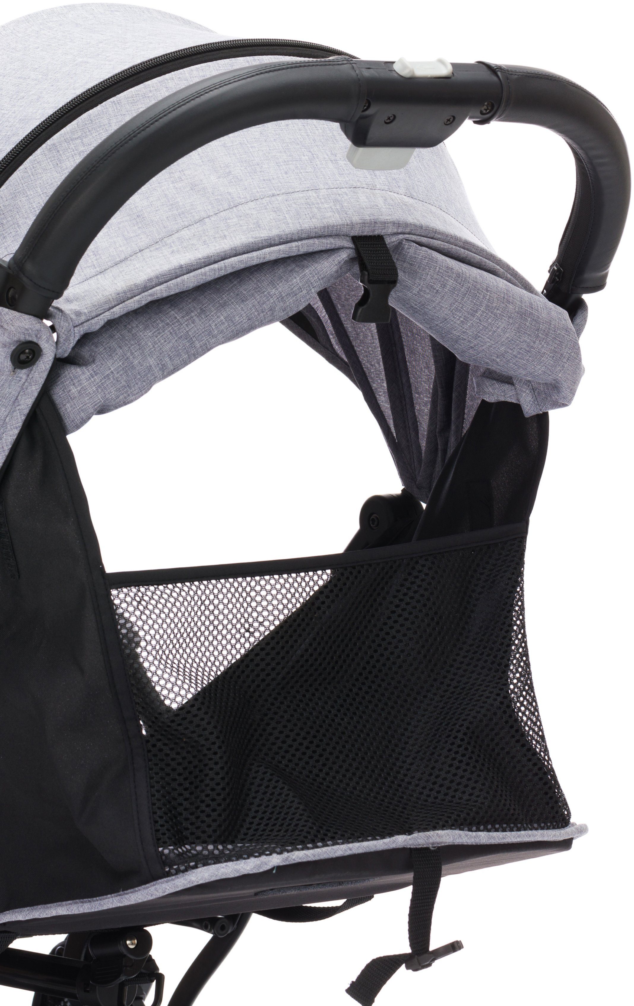 Fillikid Sport-Kinderwagen Styler, hellgrau melange, mit Trolleygriff