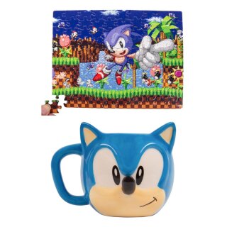 Sonic the Hedgehog - Tasse und Puzzle Set Sonic
