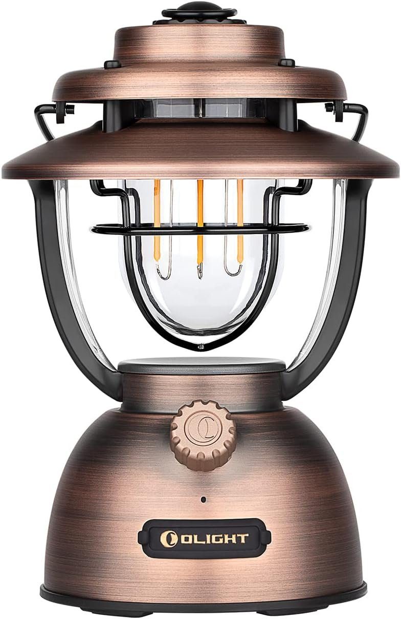 OLIGHT LED Laterne Olantern Classic 2 Pro Campinglampe 300 Lumen, LED fest integriert, Orange LEDs; Warmweiße LEDs, Stufenlos dimmbar, Notstrombank USB Wiederaufladbar