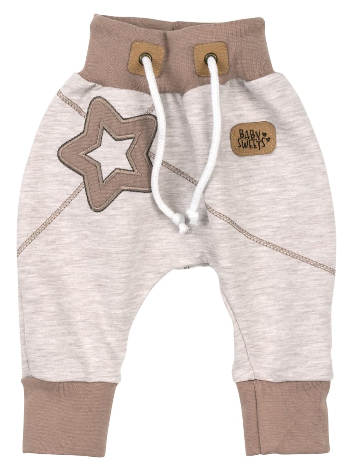 Baby Sweets 2tlg Set Shirt   Hose Patchwork Sterne in beige günstig kaufen