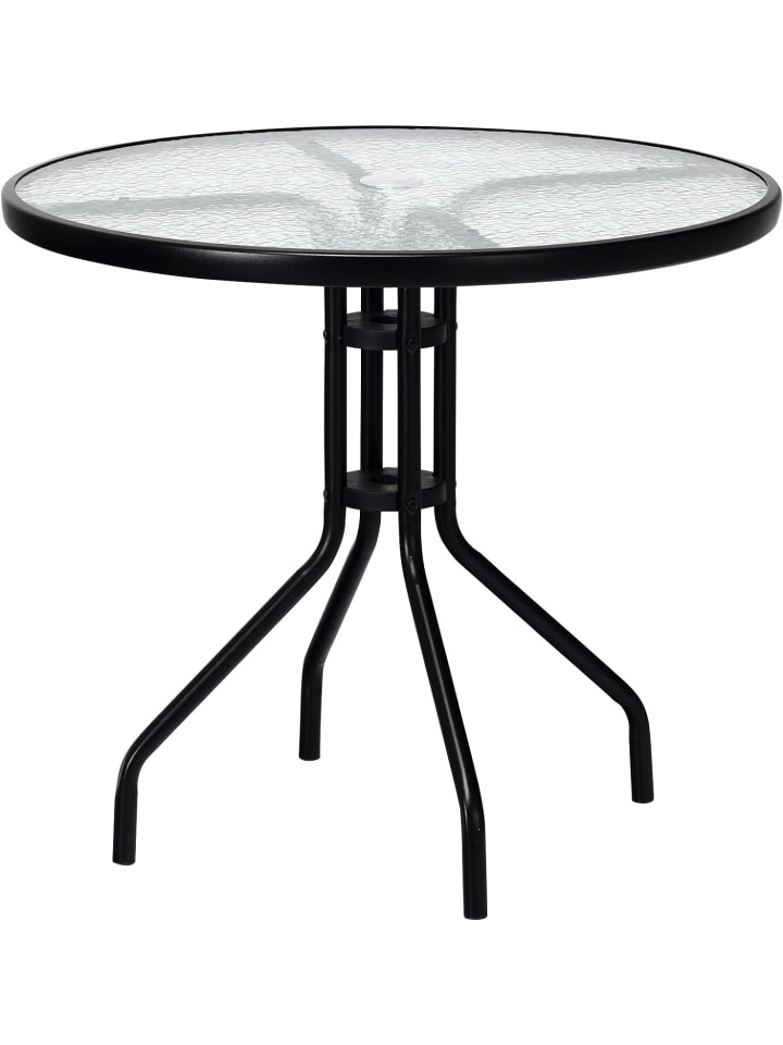 COSTWAY Gartentisch 70cm in Schwarz günstig kaufen onesize