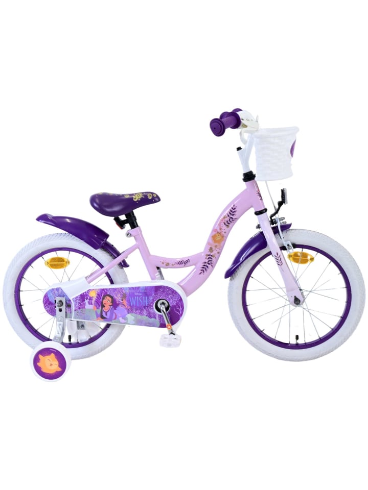 Volare Kinderfahrrad Disney Wish für Mädchen Fahrrad 16 Zoll Kinderrad Lila 4 Jahre günstig kaufen onesize