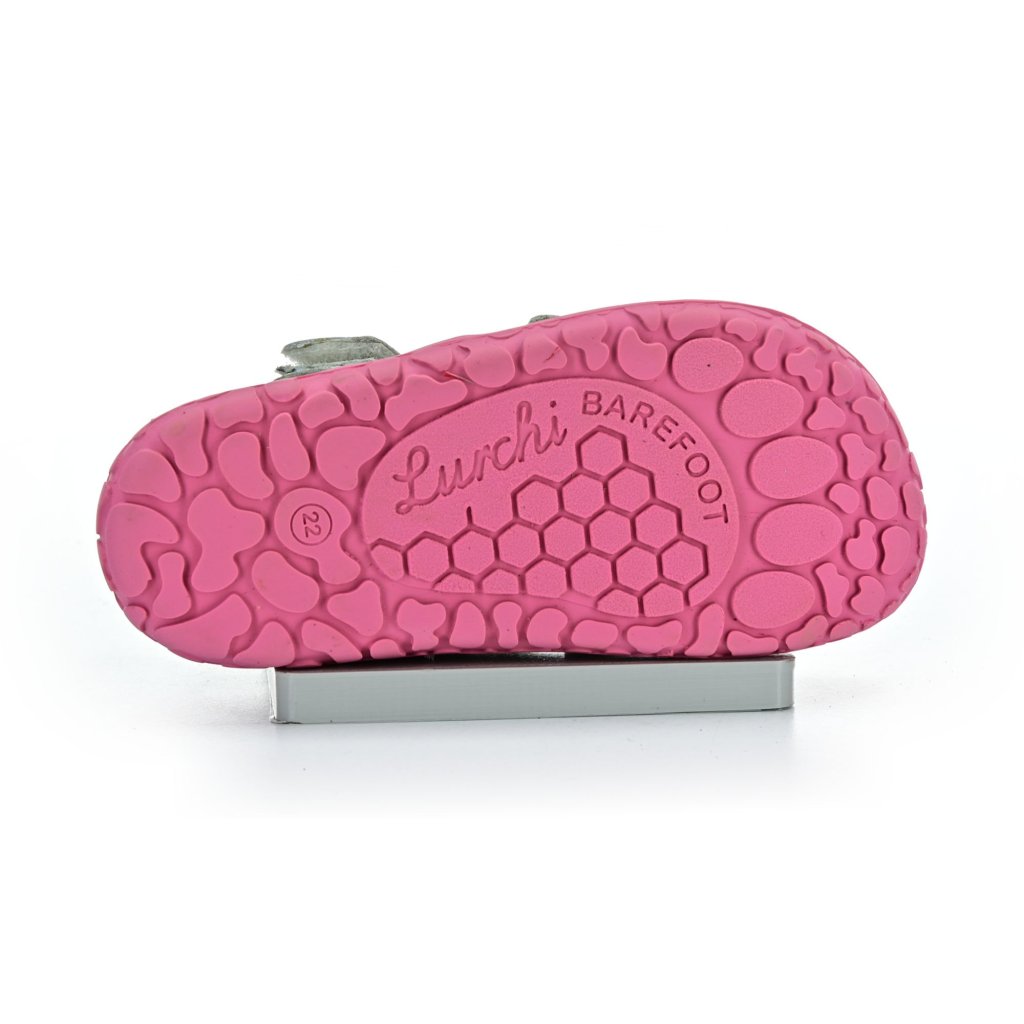 Lurchi Nando Nappa White-Pink Barfußsandalen