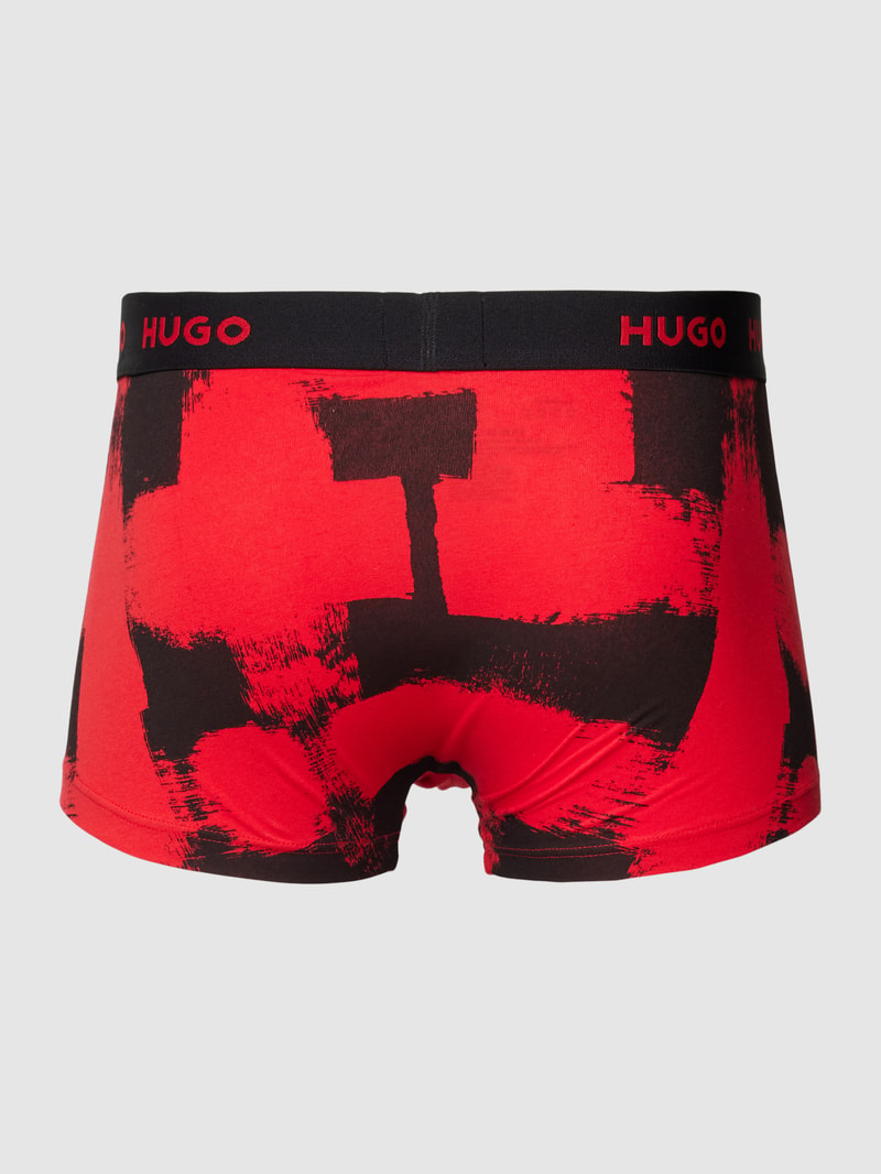 Trunks mit elastischem Label-Bund in rot