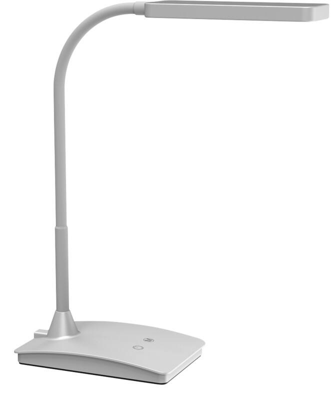 Maul MAULpearly Schreibtischlampe LED (abnehmbar) Silber Steckdose 106 x 265 x 375 mm