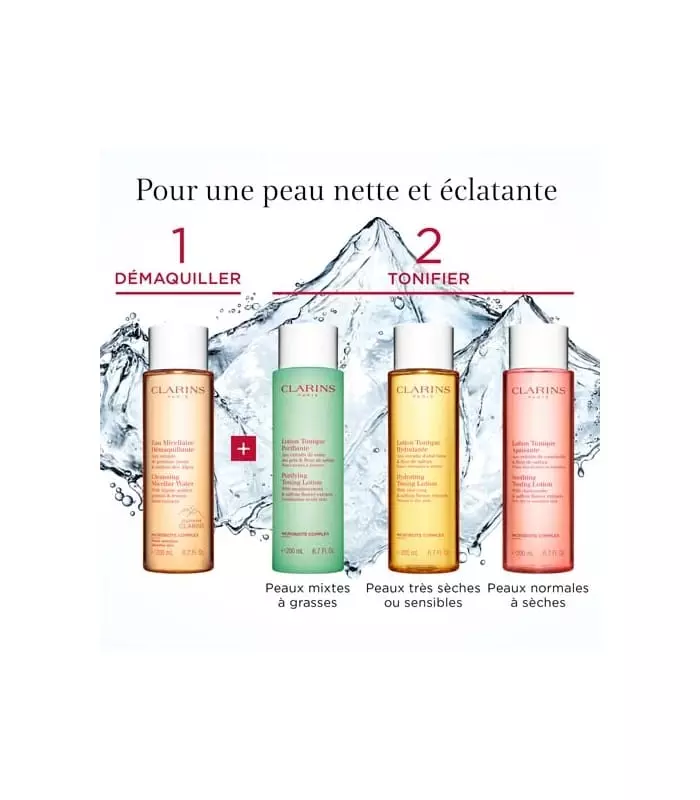 EAU MICELLAIRE DÉMAQUILLANTE Aux extraits de gentiane jaune & mélisse des Alpes