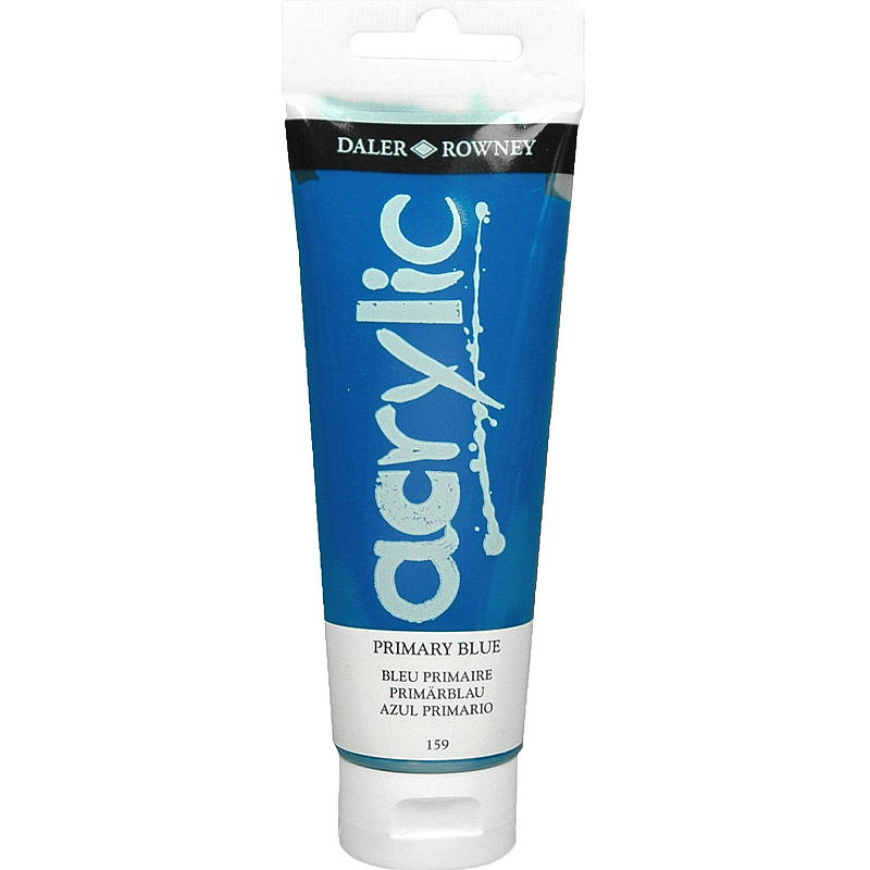 Dealer & Rowney Akrylmaling 120 ml, primær blå