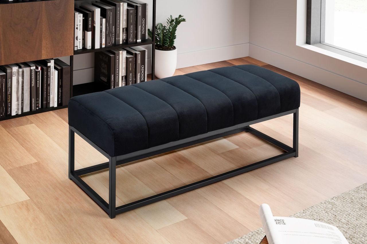 Wohnling Sitzbank Samt 108 cm