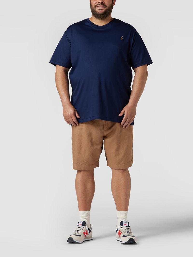 PLUS SIZE Chino-Shorts mit Leinen in khaki