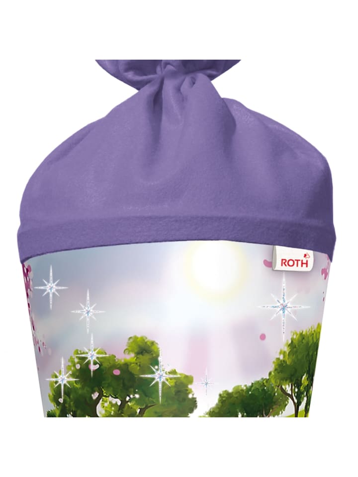 ROTH Schultüte groß Einhorn mit Fohlen 70 cm, Glitter in Lila günstig kaufen onesize