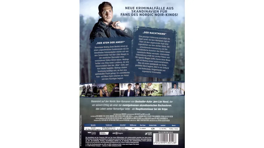Kommissar Wisting - Der Atem der Angst (1+2), Der Nachtmann (1+2)  [2 DVDs]