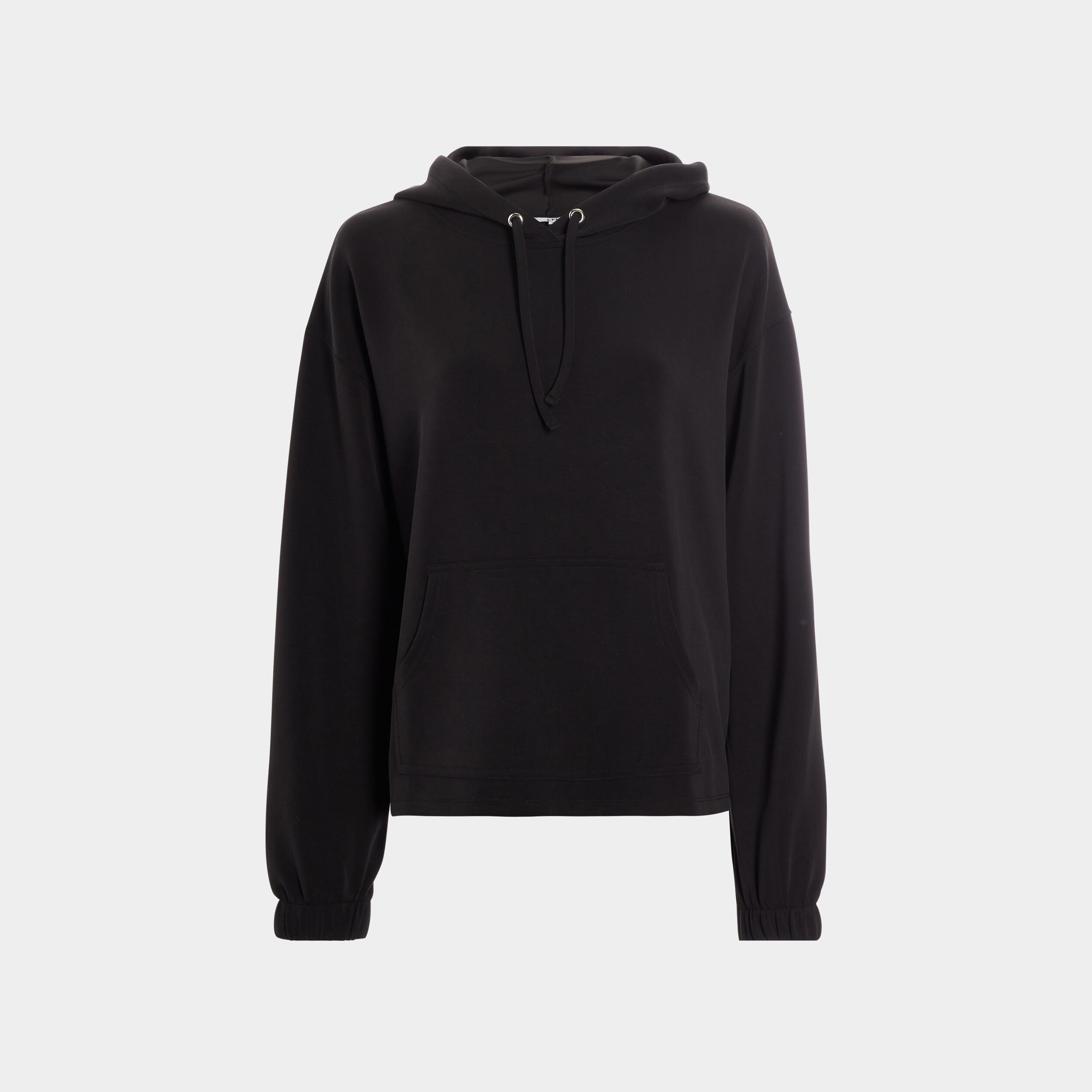 Sweat à capuche hoodie noir femme | La Halle