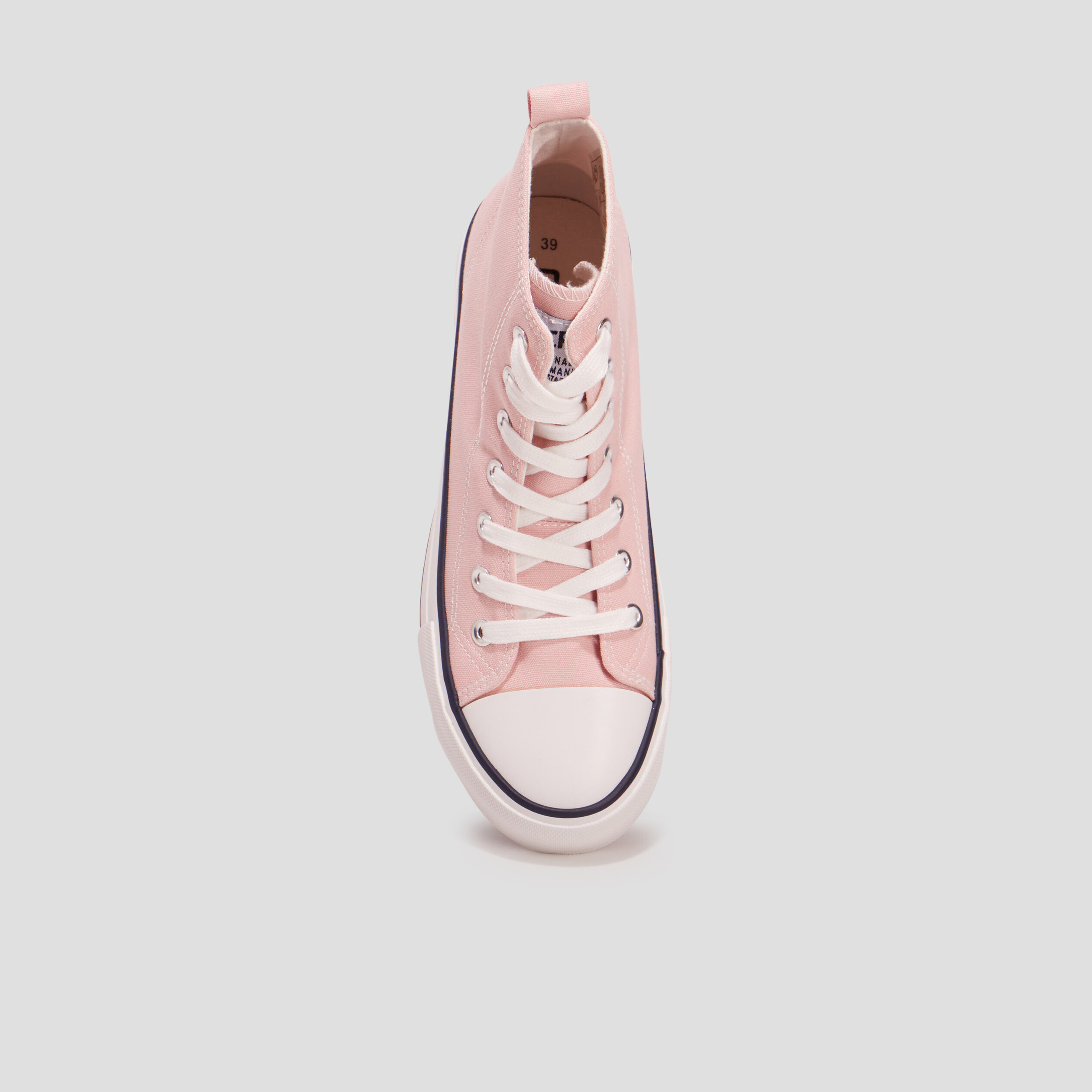Baskets montantes en toile Creeks rose femme | La Halle