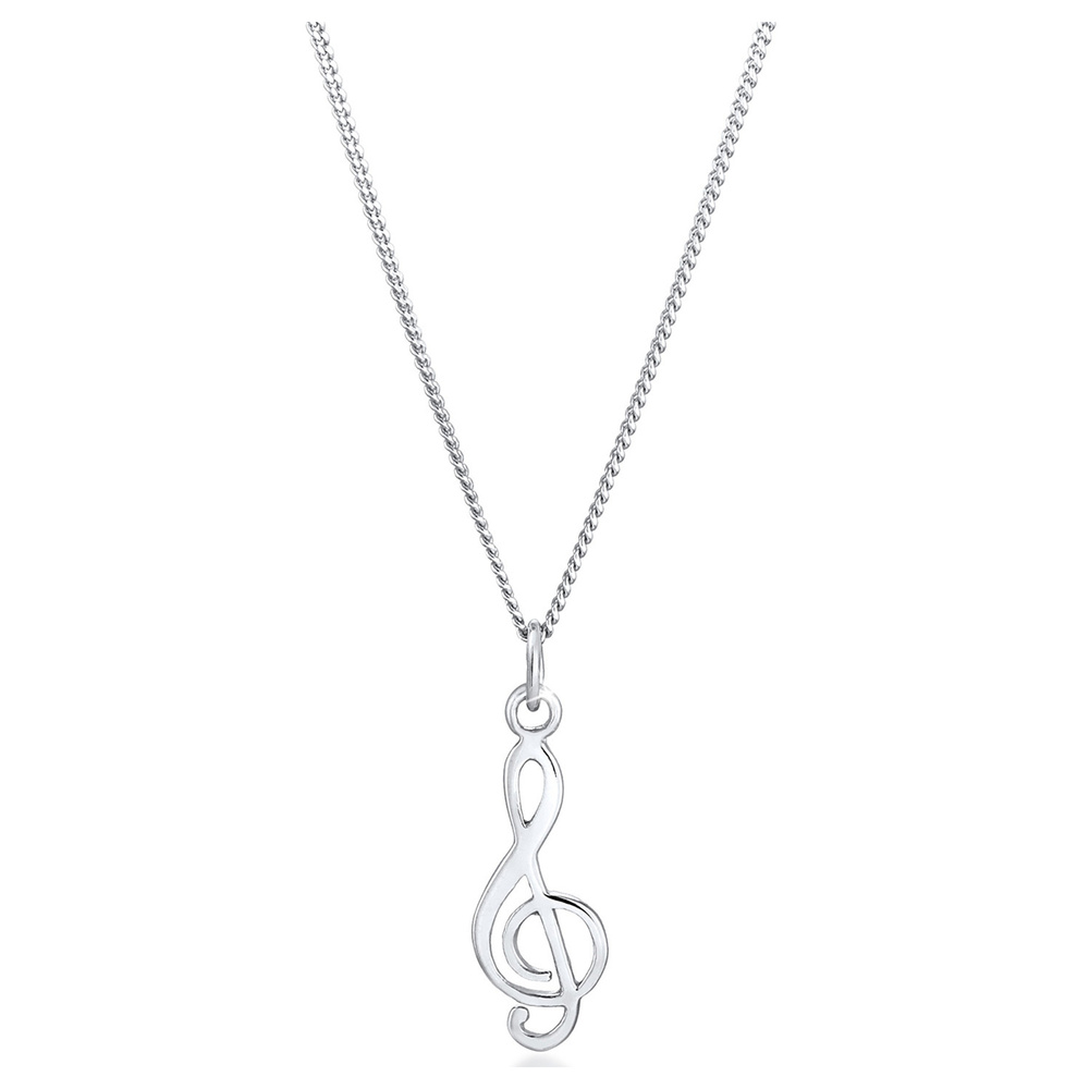 Elli Elli Collier Femmes Clé de Sol Symbole en Argent Sterling 925 Bijoux