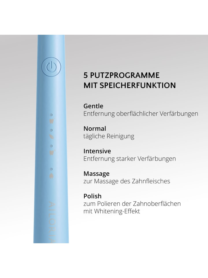 Ailoria PRO SMILE SET USB-Schallzahnbürste in Laguna günstig kaufen onesize