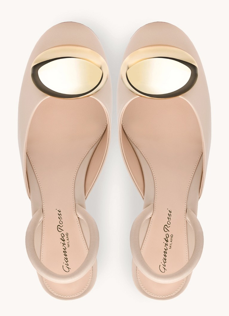 Gianvito Rossi Sandália Sphera 45 com tira de couro