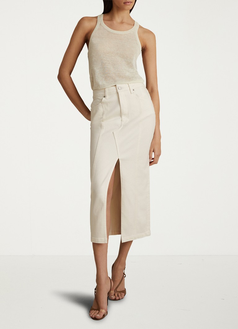 Jupe midi en jean Reiss Danica avec fente