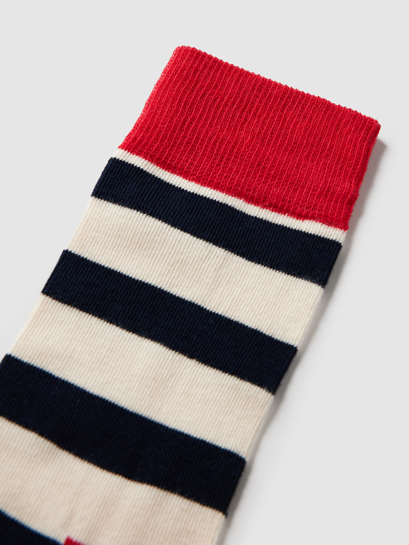 Socken mit Streifenmuster in marineblau