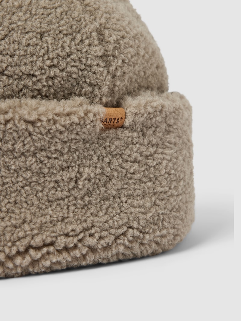 Mütze mit Teddyfell in khaki