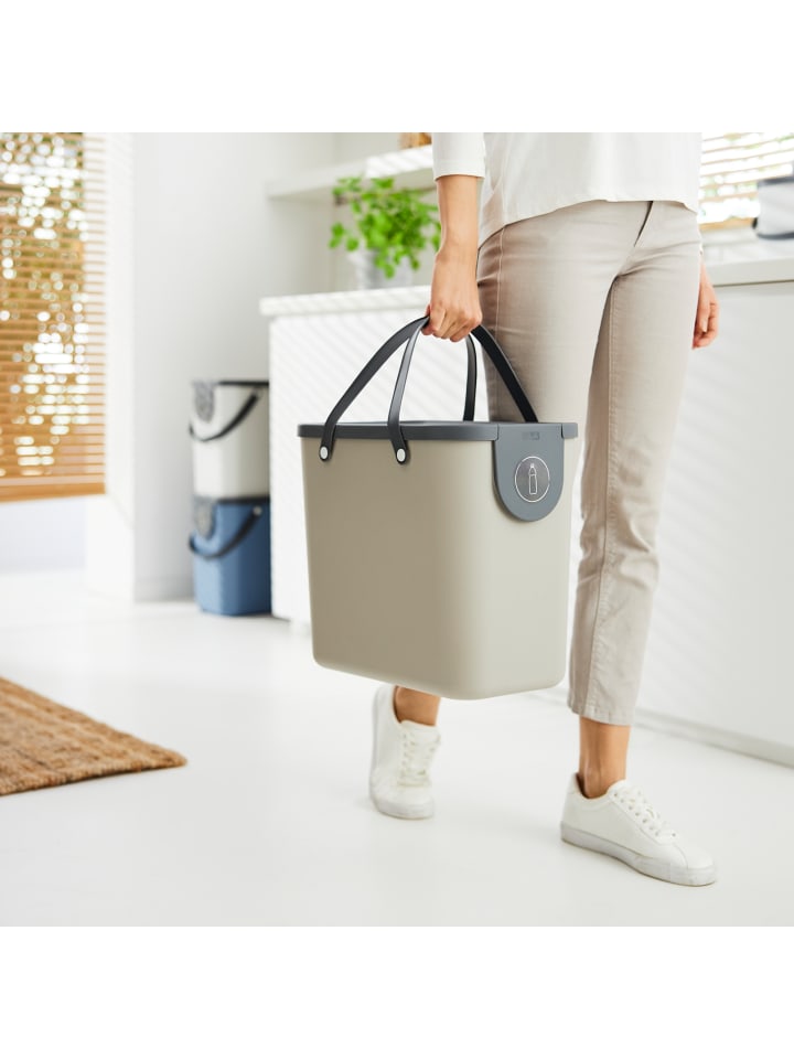 Rotho Albula Mülltrennungssystem 25l für die Küche in Cappuccino günstig kaufen onesize
