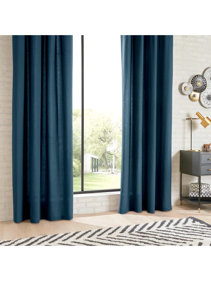 Atmosphera Créateur d'intérieur Vorhang in dunkelblau günstig kaufen onesize
