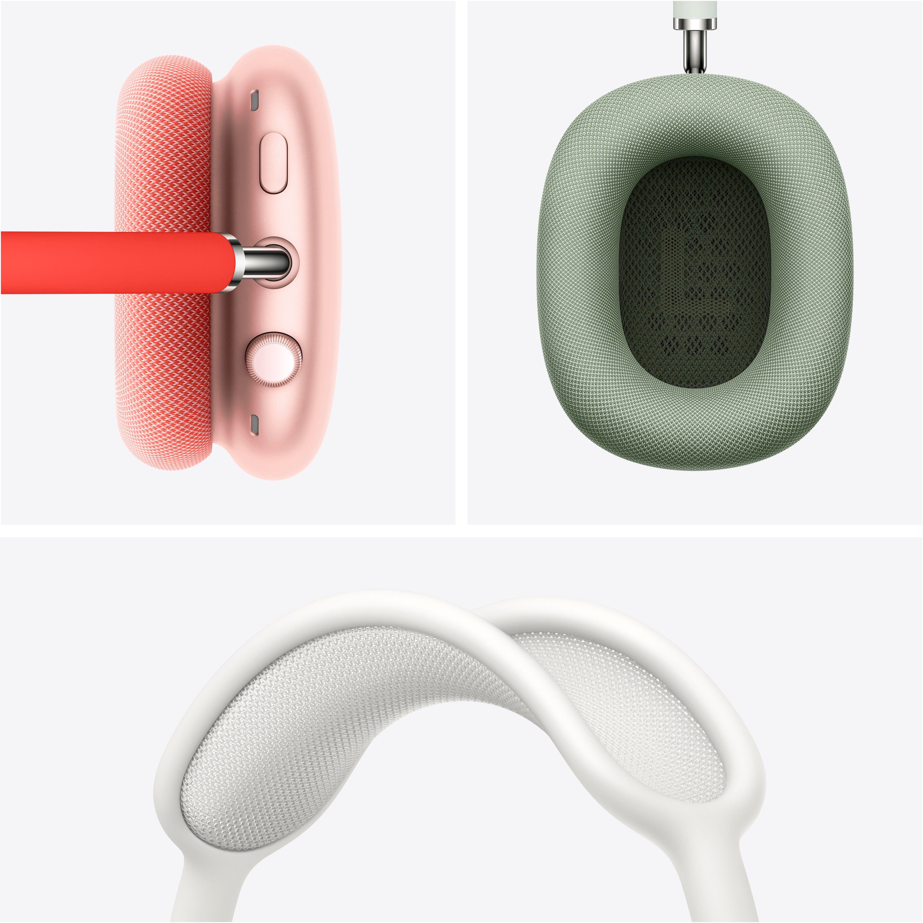 Apple AirPods Max Over-Ear-Kopfhörer (Active Noise Cancelling (ANC), Rauschunterdrückung, Sprachsteuerung, Transparenzmodus, integrierte Steuerung für Anrufe und Musik, kompatibel mit Siri, Siri, Bluetooth)