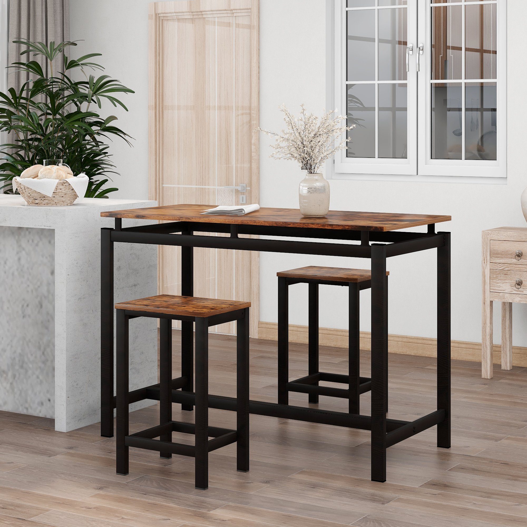 Flieks Bartisch, Bar Tisch und Stühle, Stehtisch und Barhocker