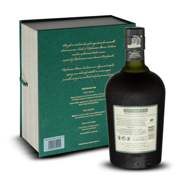 Coffret Diplomatico + 4 dessous de verres 40%