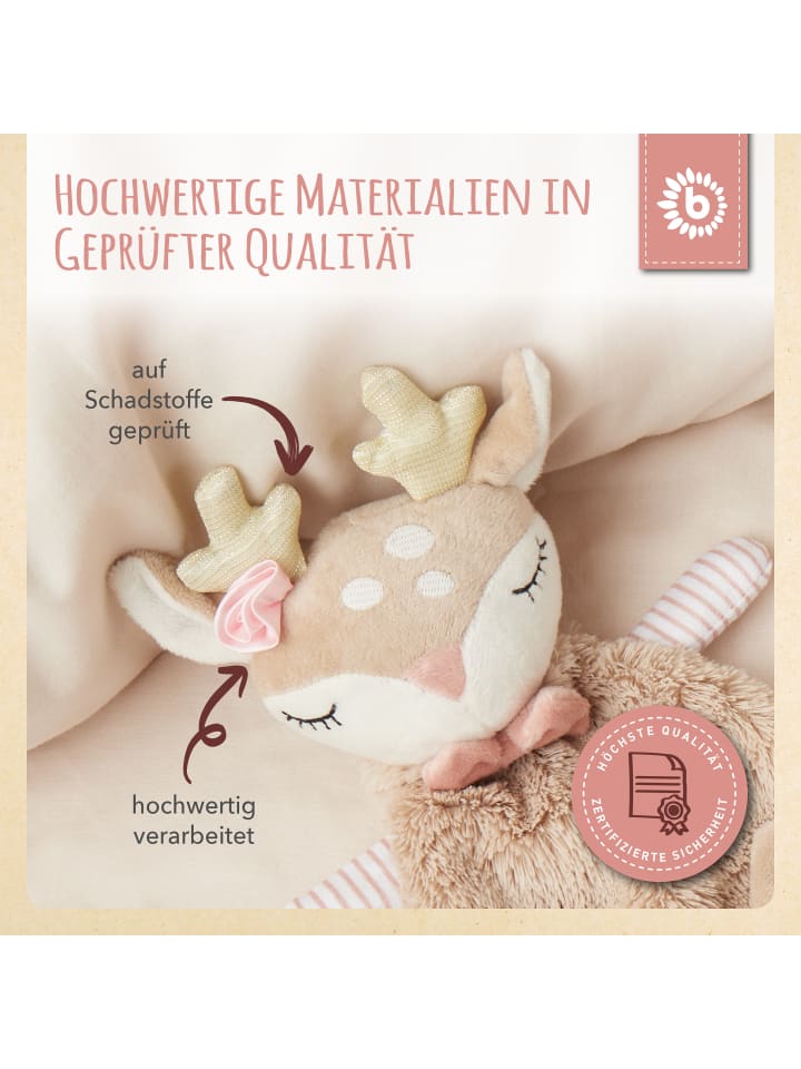 Bieco Spielwaren Schmusetuch Reh - ab Geburt in Beige günstig kaufen onesize