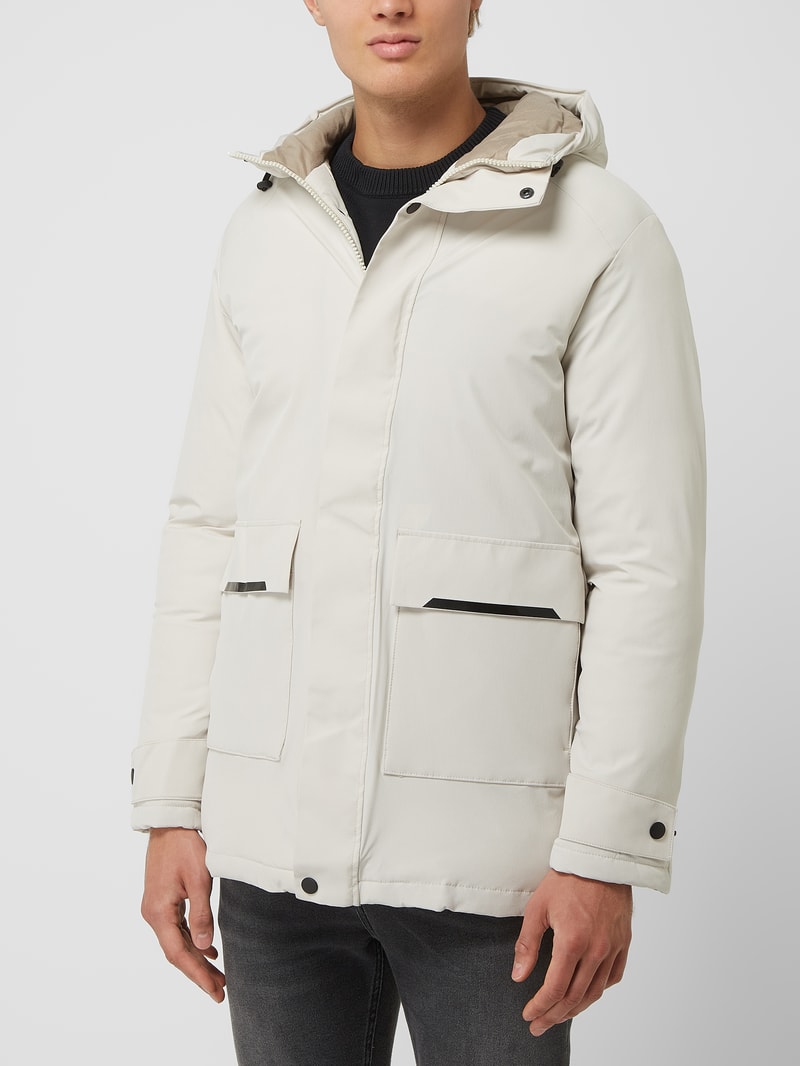 Parka mit Wattierung Modell 'Etiko' in offwhite