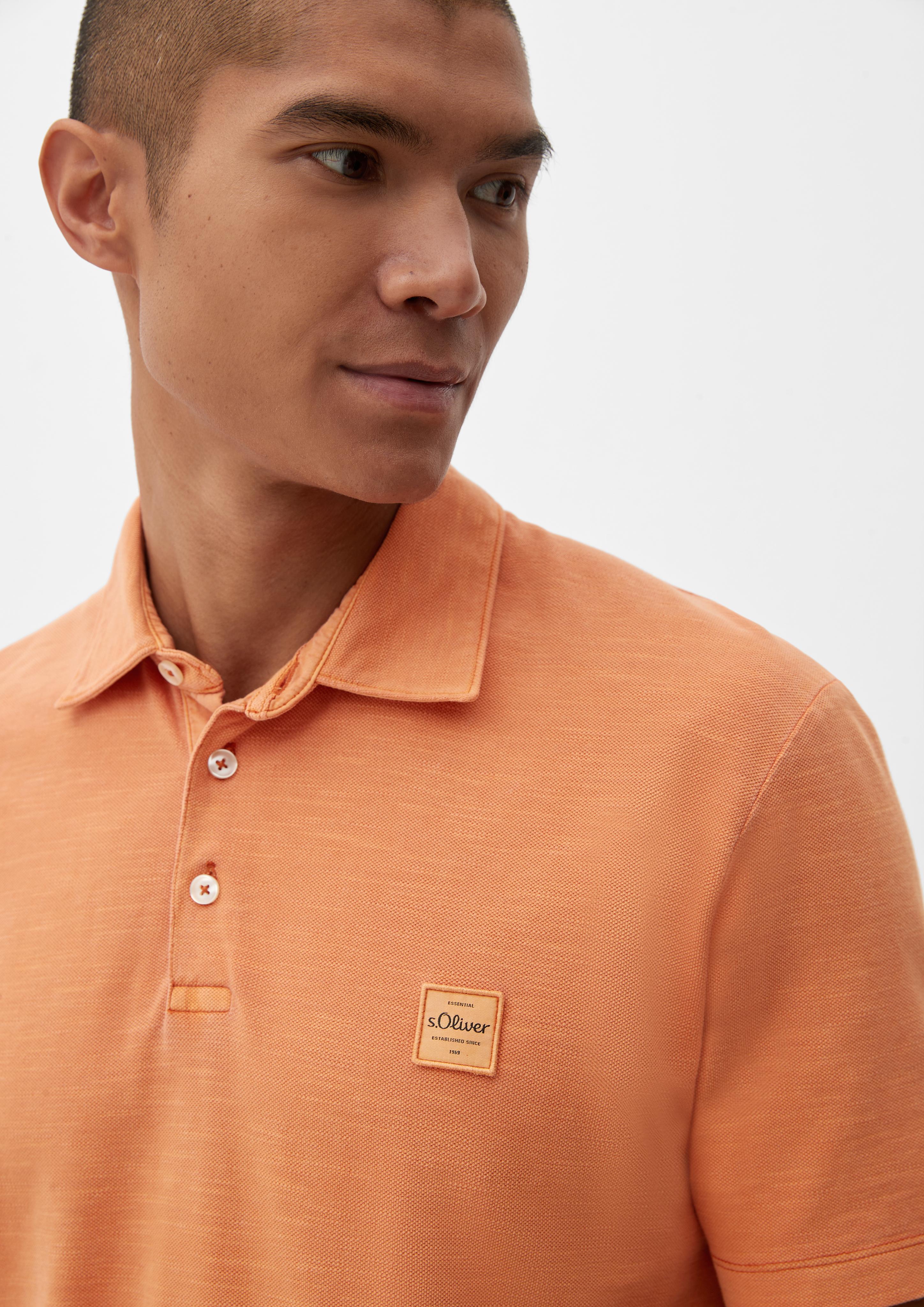 Poloshirt mit Label-Patch  2129485-2258