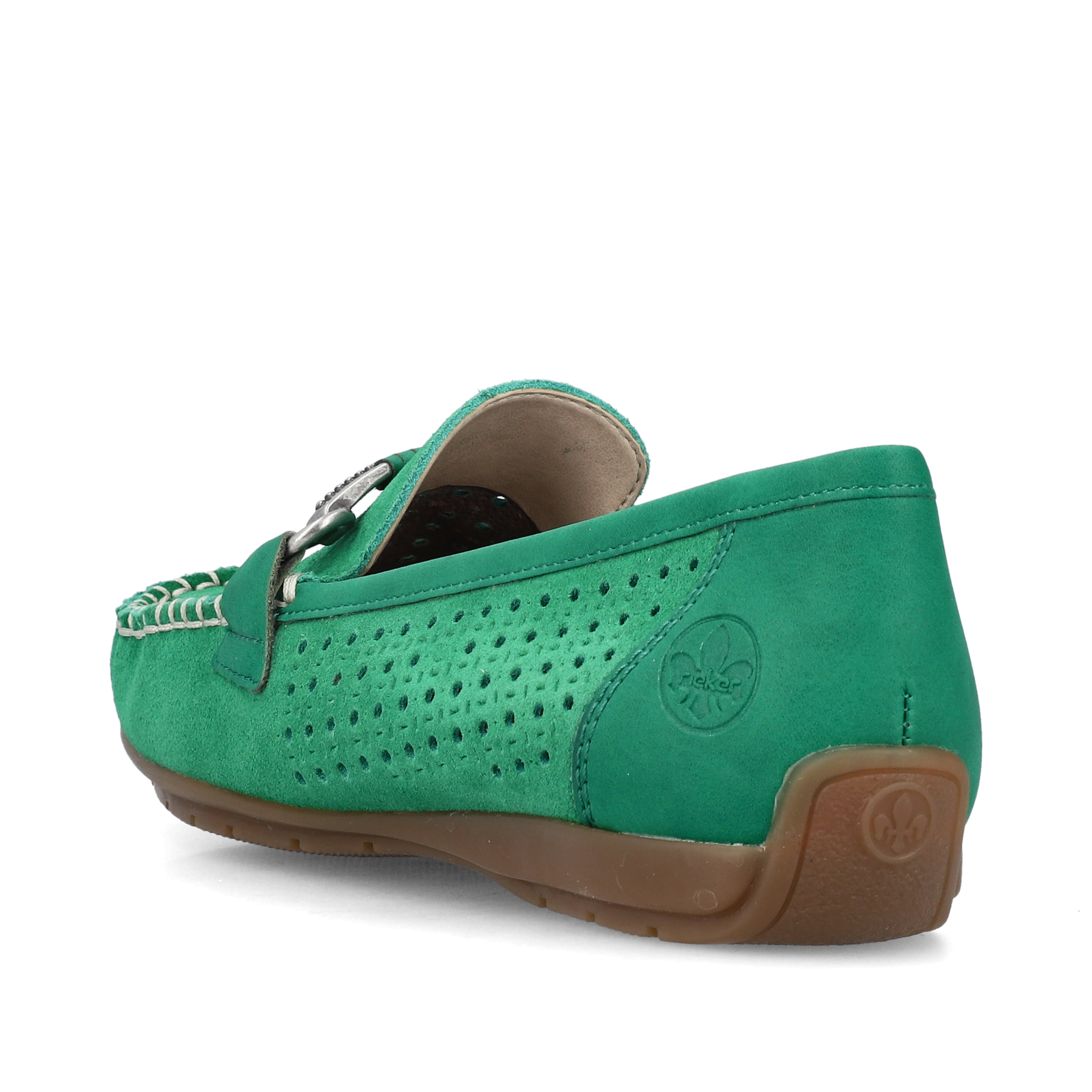 Rieker Damen Loafer grasgrün