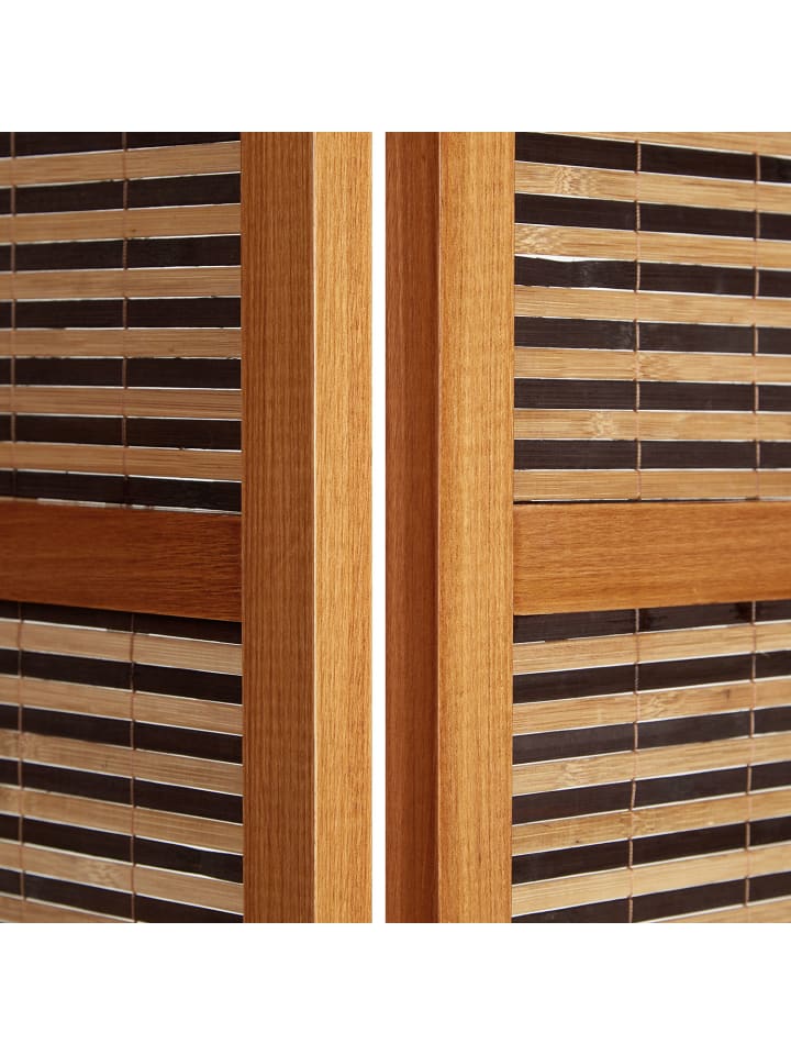 Homestyle4u Paravent 4-tlg. Sondergröße 200x160 cm in Braun günstig kaufen onesize