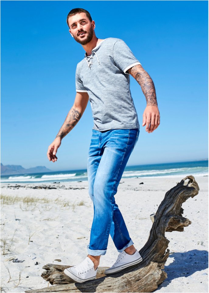 Regular Fit Stretch-Jeans, Straight