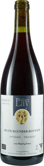 2016 Spätburgunder Rotwein Spätlese trocken Bio - BIO Weingut Lay