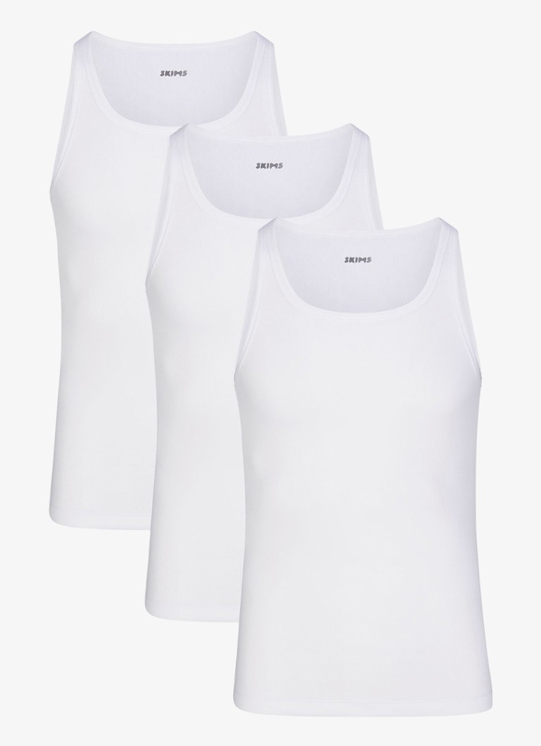 Débardeurs en coton côtelé SKIMS (lot de 3)