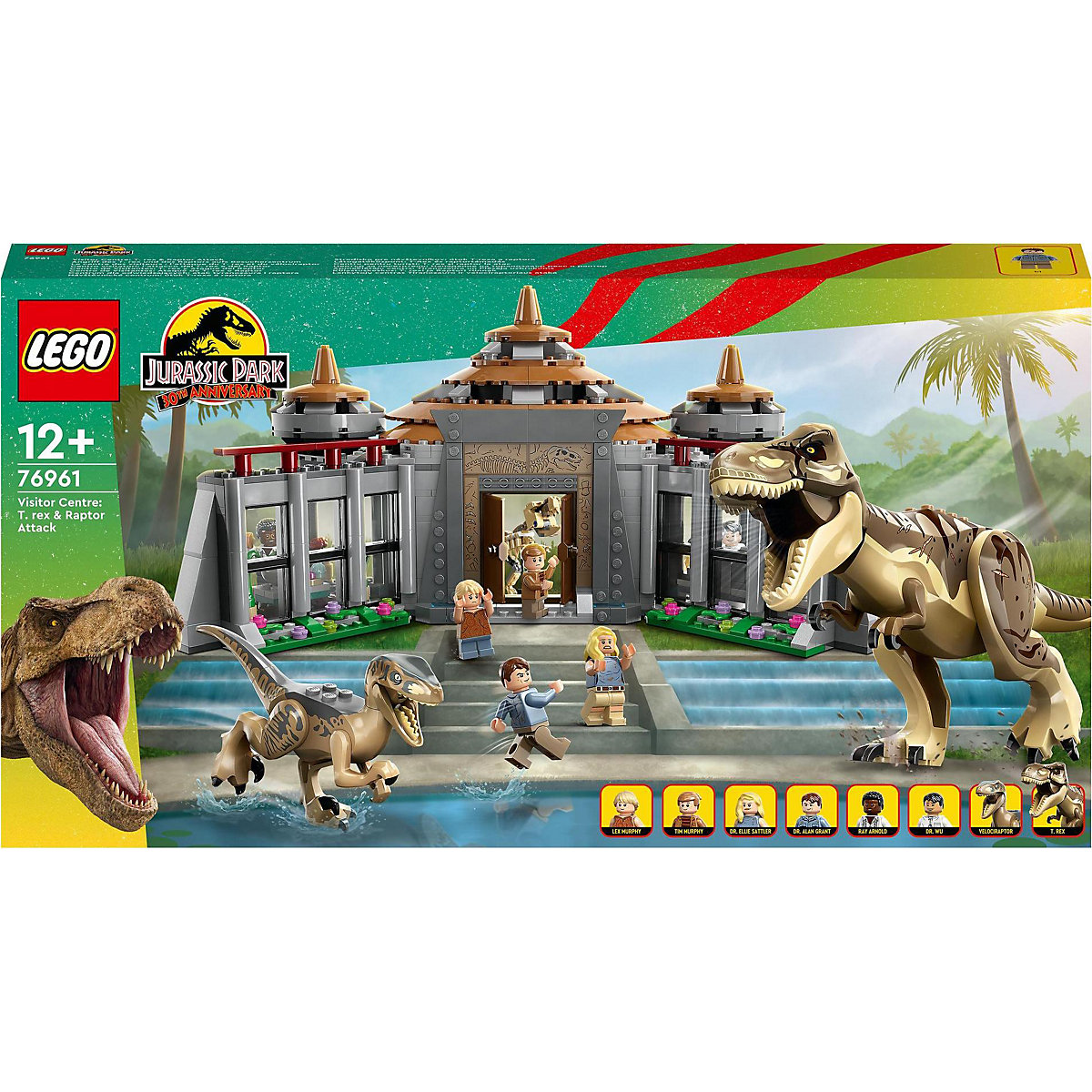 LEGO® Jurassic World 76961 Angriff des T. rex und des Raptors aufs Besucherzentrum