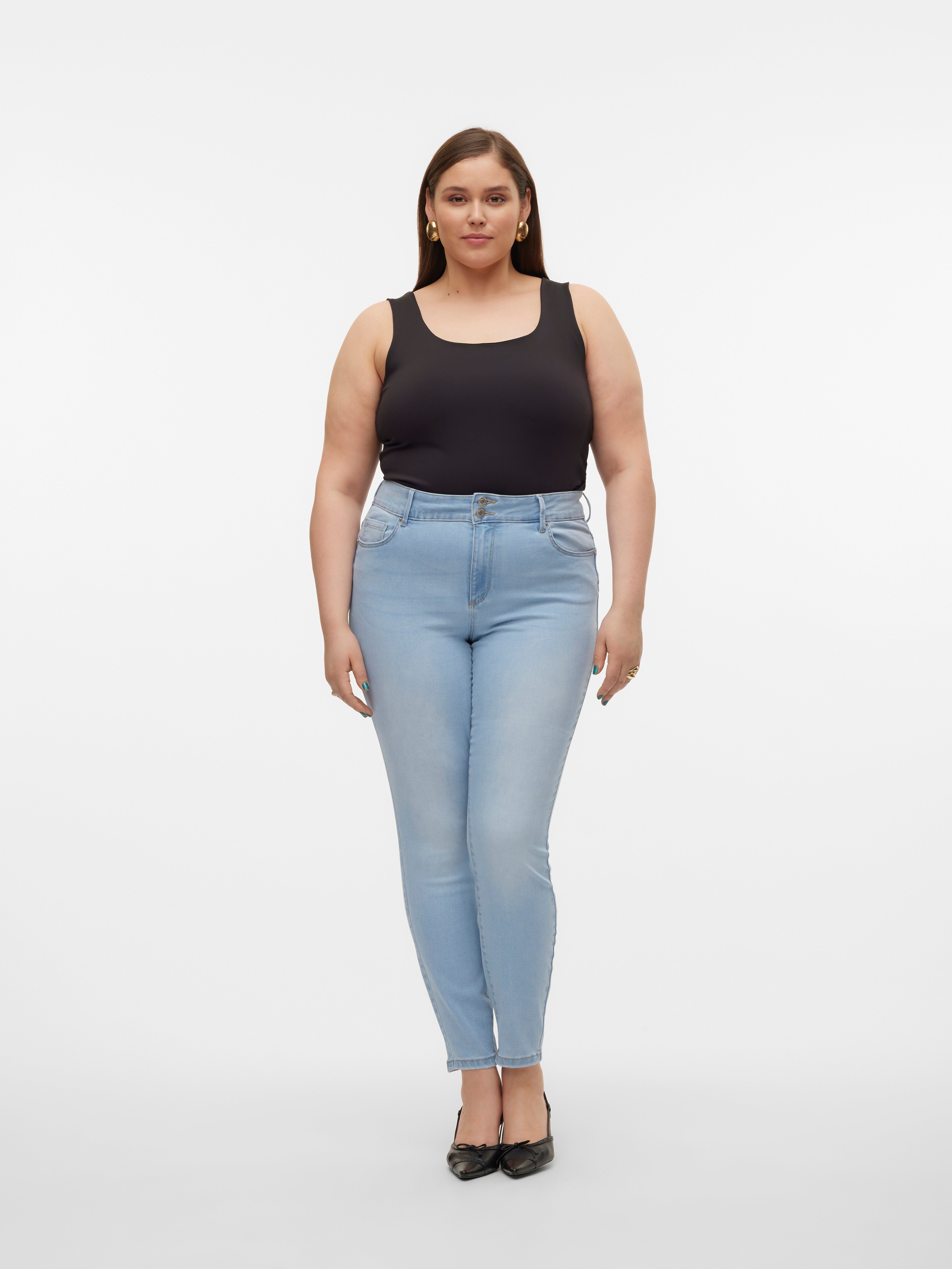 VMCSOPHIA Hohe Taille Slim Fit Jeans