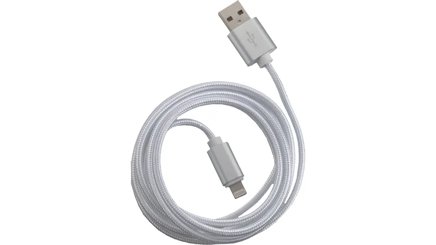 PETER JÄCKEL FASHION 1,5m USB Data Cable White für Apple Lightning mit Sync- und Ladefunktion