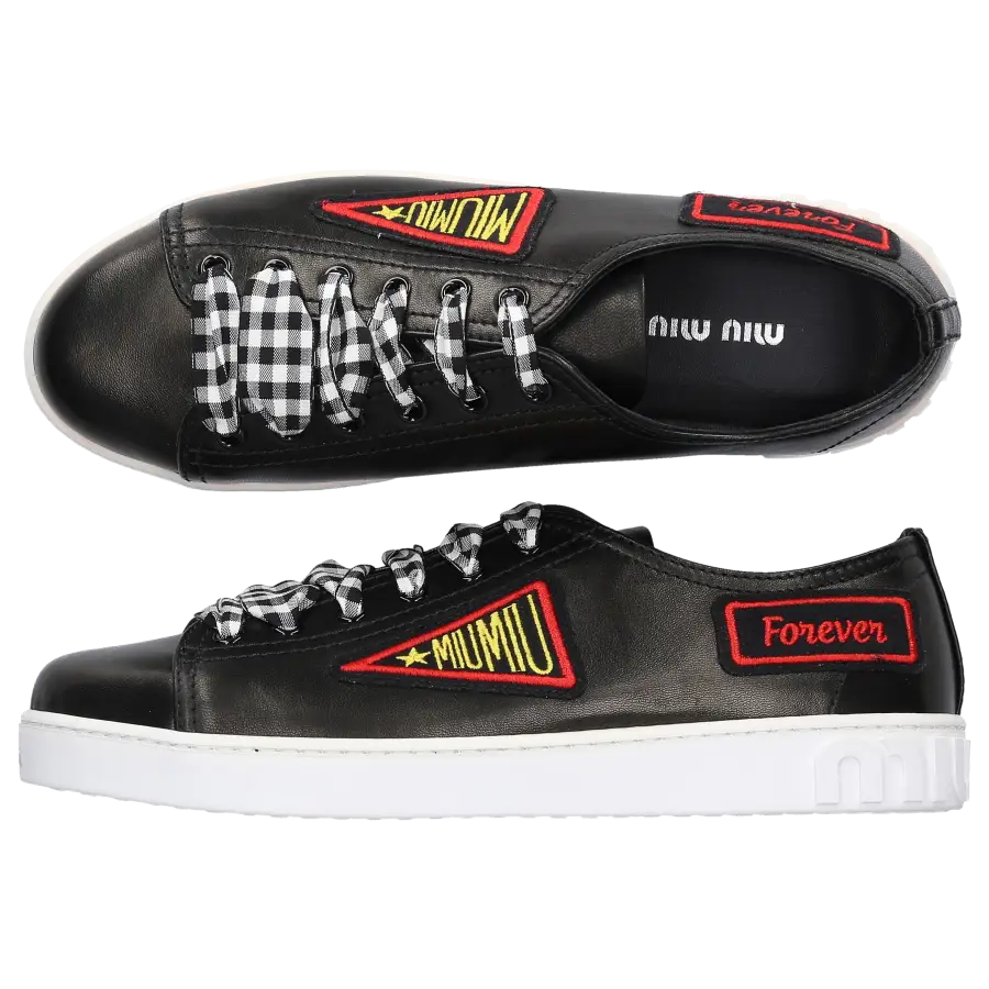 Miu Miu - Sneaker low Kalbsleder - schwarz