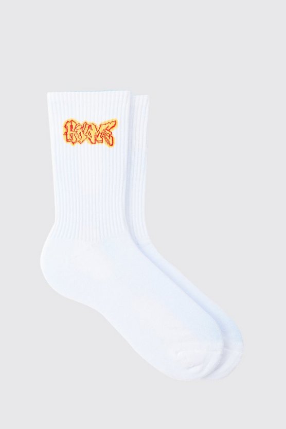 Socken mit Home Graffiti-Logo