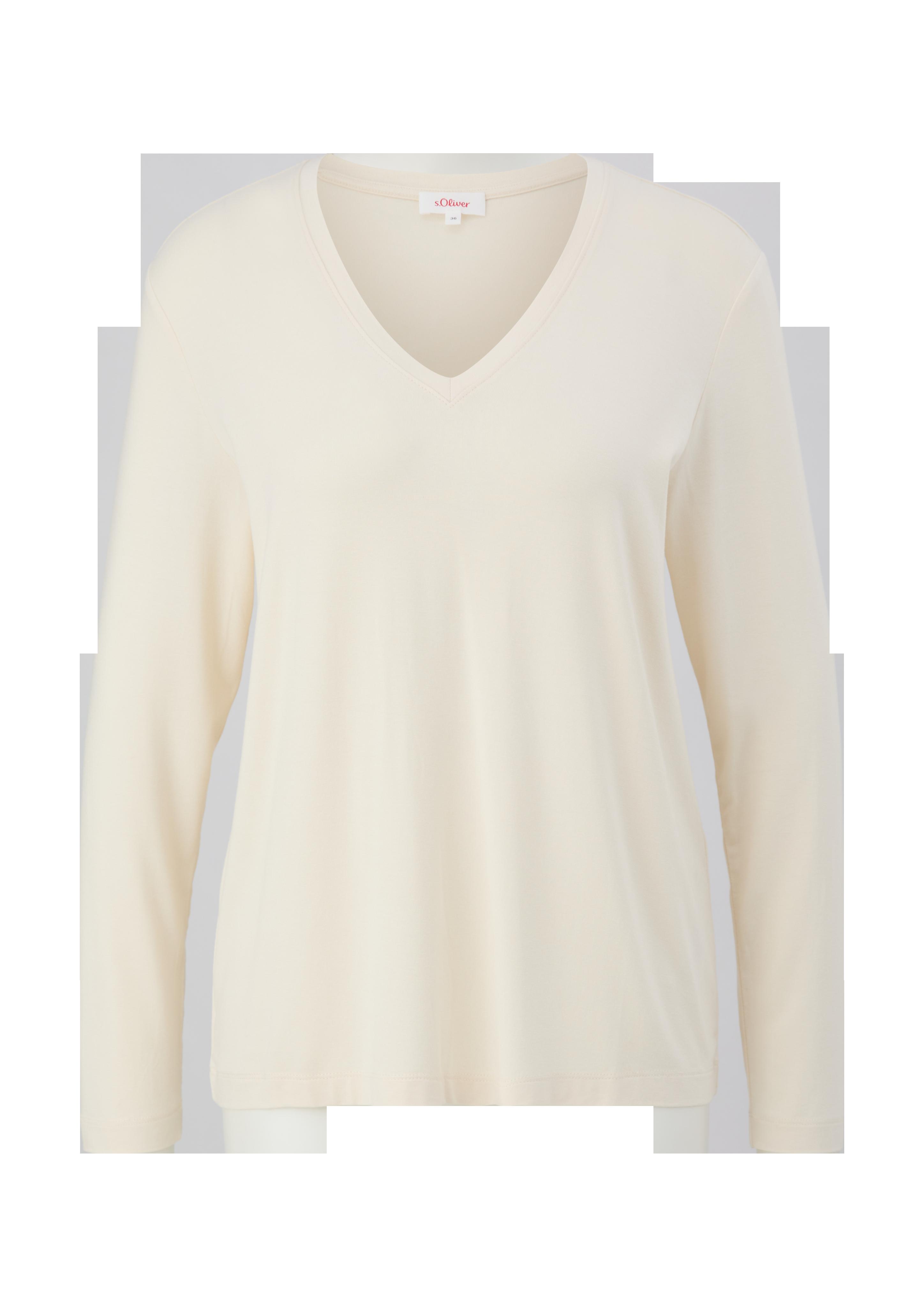 Longsleeve mit V-Neck  2138967-8100